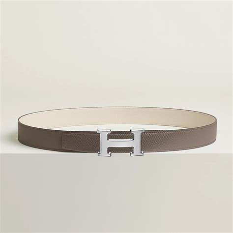 H belt buckle & Reversible leather strap 32 mm 